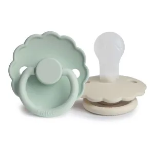 FRIGG Daisy Silicone Baby Pacifier (Seafoam / Cream)