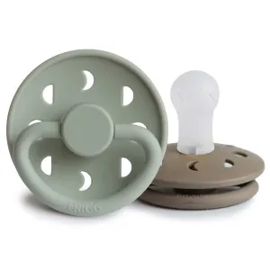 FRIGG Moon Silicone Baby Pacifier (Sage / Portobello)