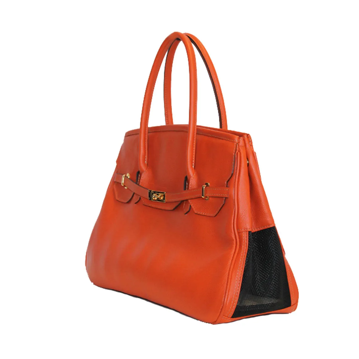 Leather Katie Bag - Orange