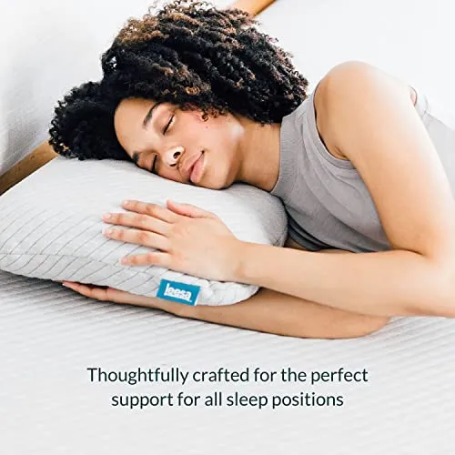 Leesa Premium Foam Pillow for Sleeping, King Size, CertiPUR-US Certified / 30-Night Trial