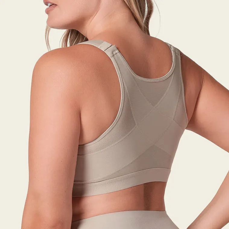 Leonisa Front-Close Wirefree Posture Corrector Bra