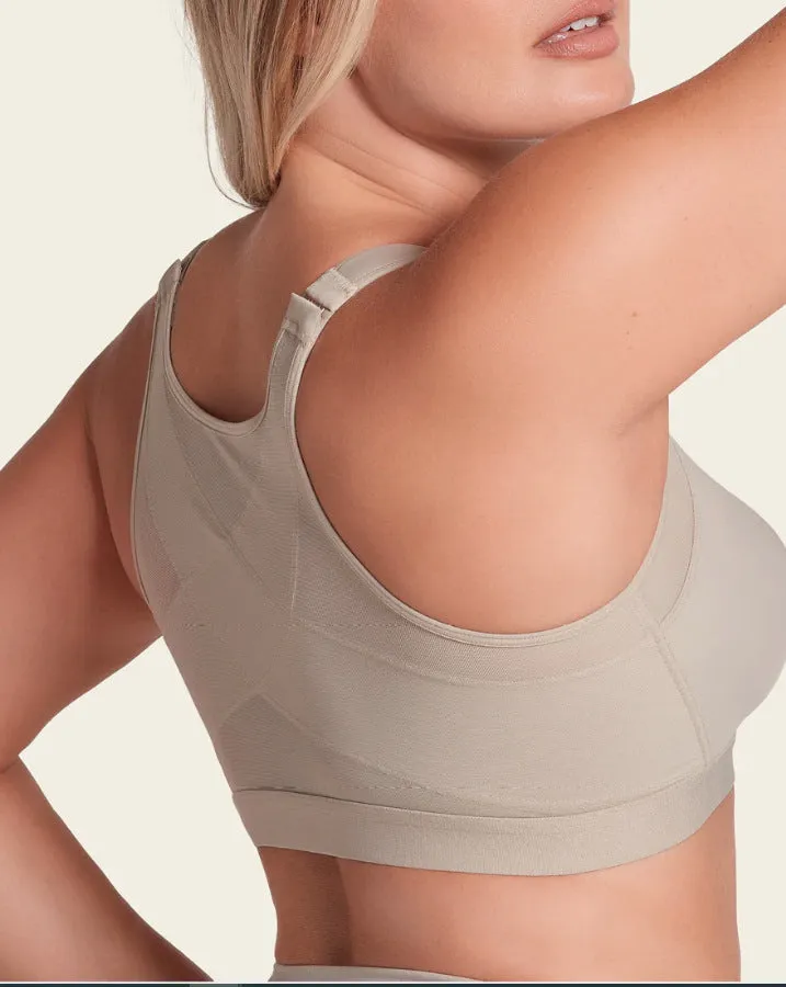 Leonisa Front-Close Wirefree Posture Corrector Bra