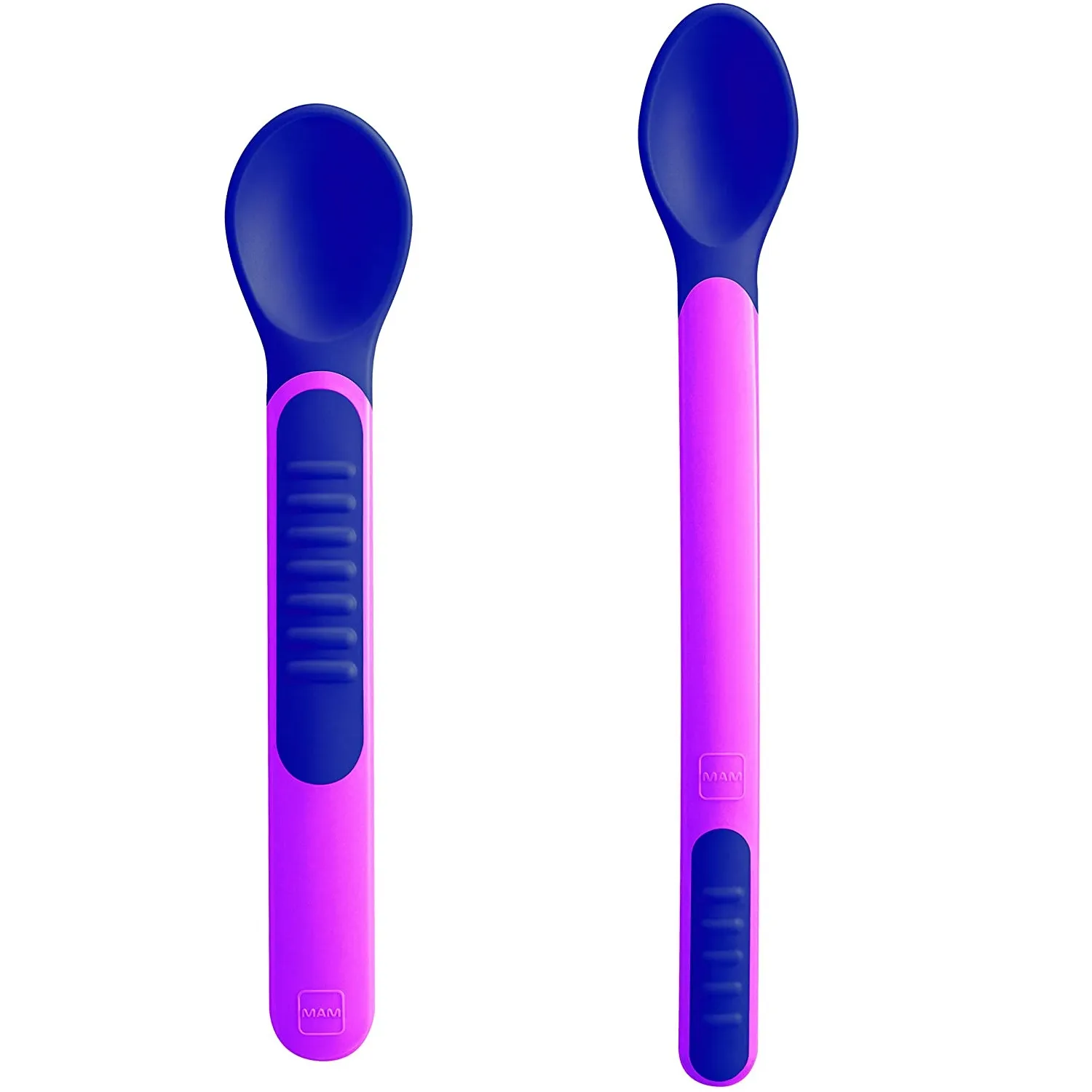 MAM Heat Sensitive Spoons And Cover 6m  Pink