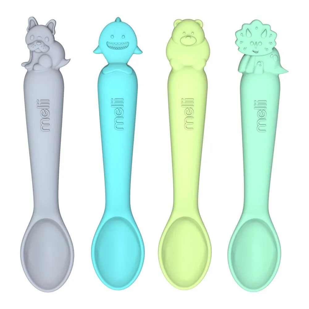 Melii 4-Pack Silicone Spoons Set