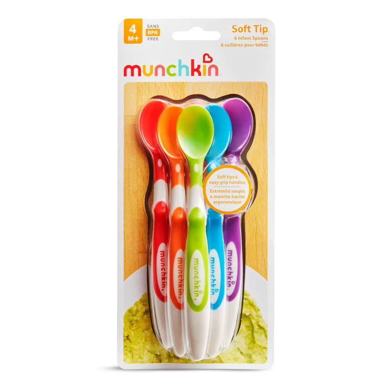 Munchkin Soft Tip Infant Spoons 6Pk