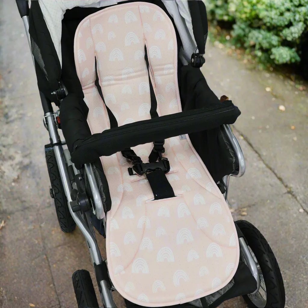 Nordic AIR  Reversible Pram Liner - Berry/Rose