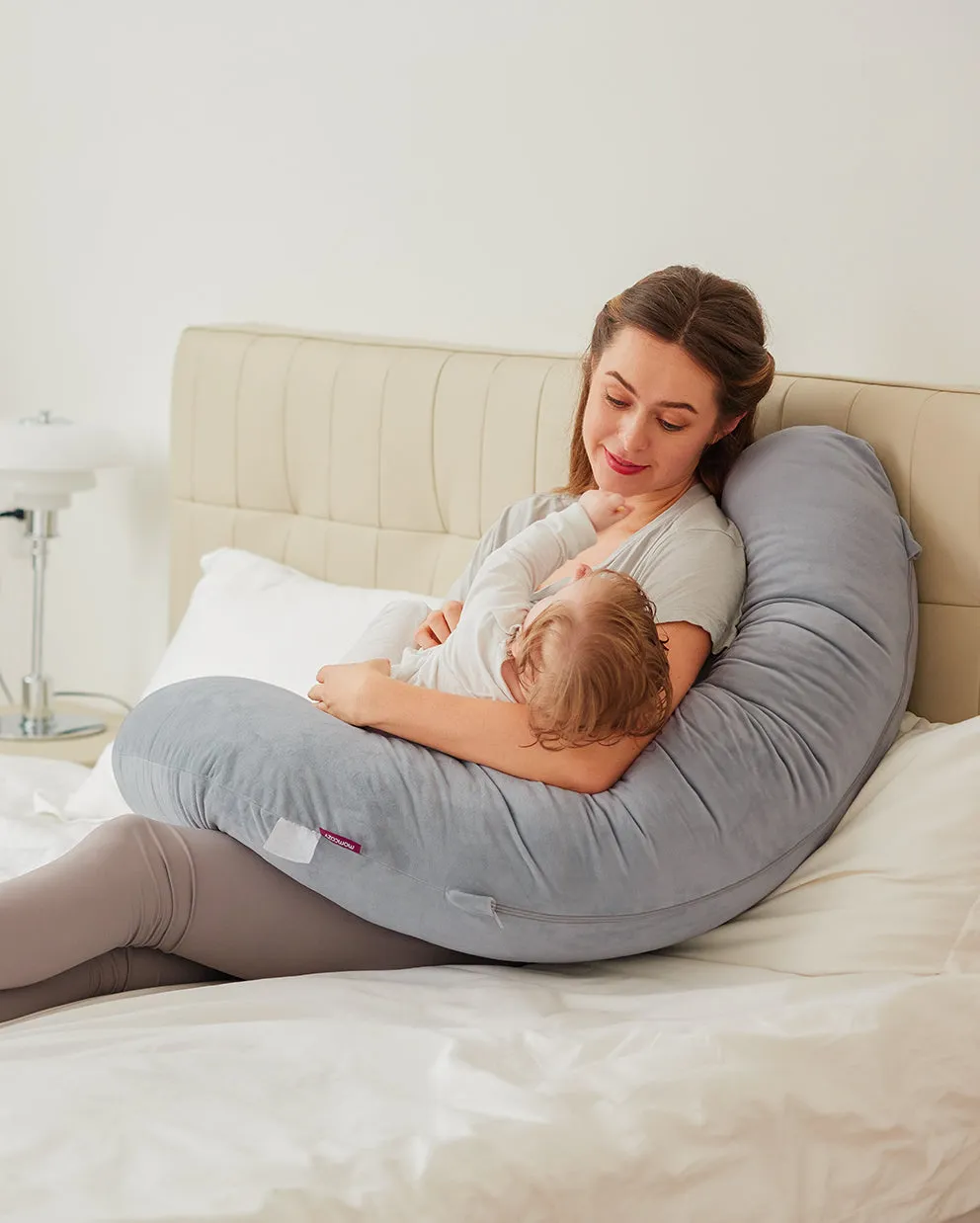 Original F Shaped Pregnancy Pillows with Adjustable Wedge Pillow