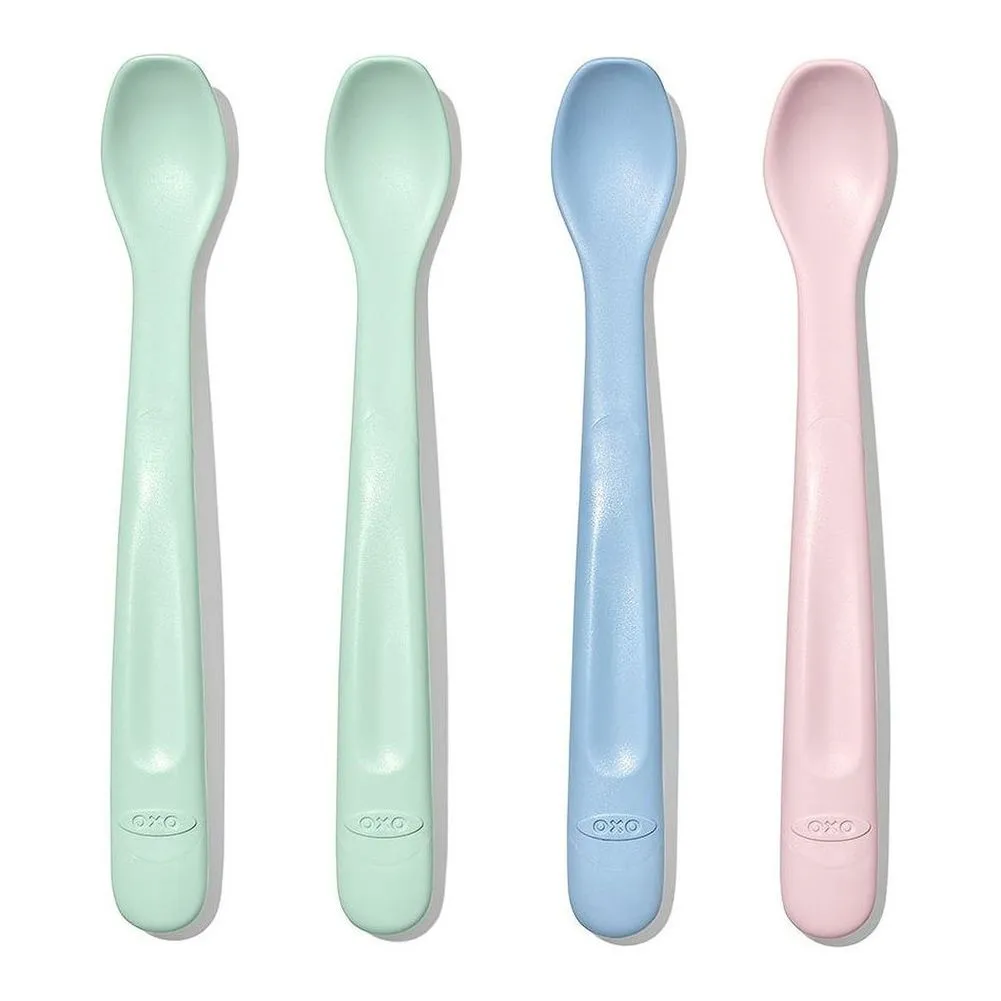 OXO Tot 4-Piece Silicone Feeding Spoon Set