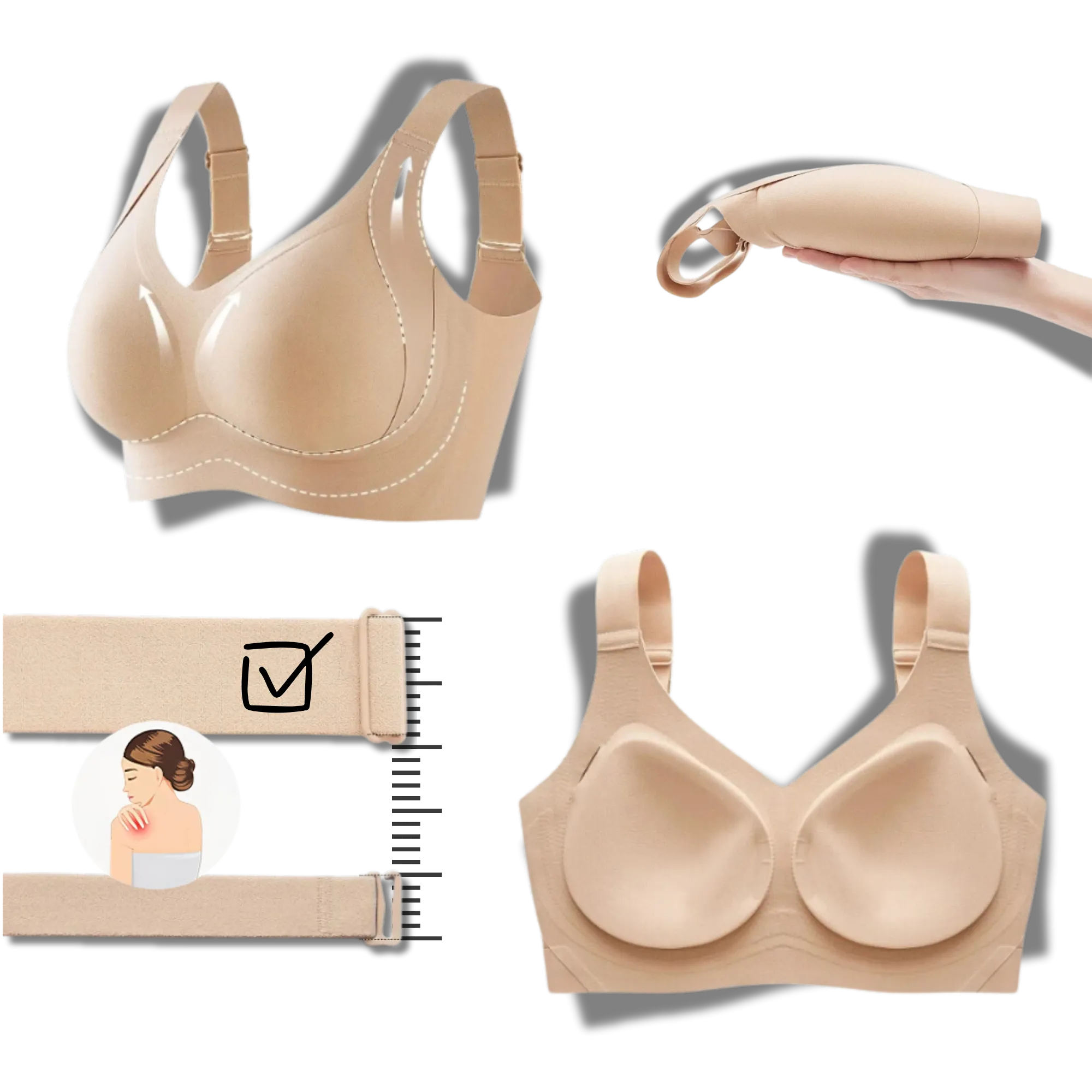 Seamless Breathable Shaper Bra