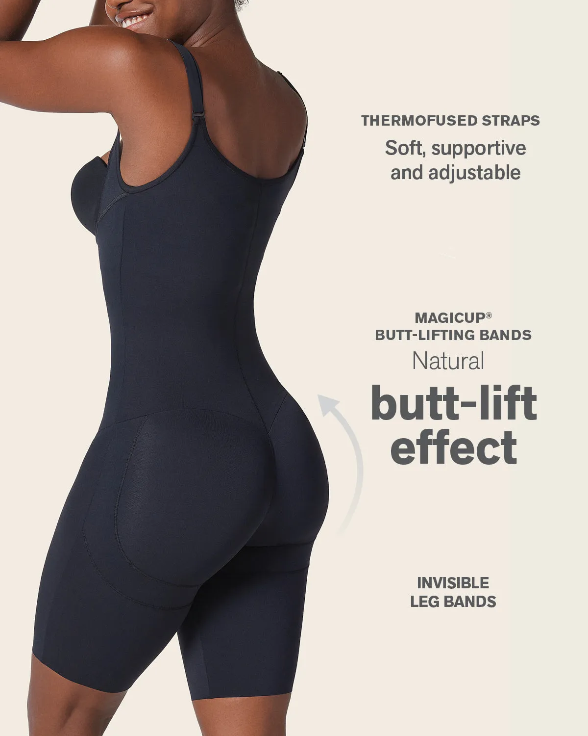 Short Bottom Sculpting Butt Lifting Body Shaper