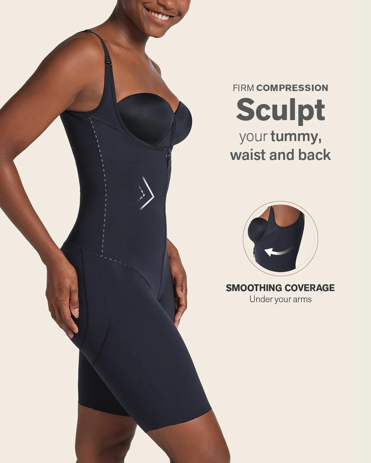 Short Bottom Sculpting Butt Lifting Body Shaper