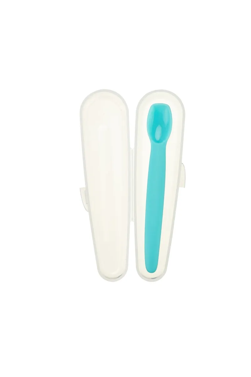 Silicone Baby Spoon w/travel case