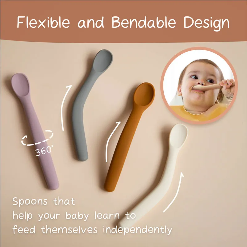 Silicone Feeding Spoons