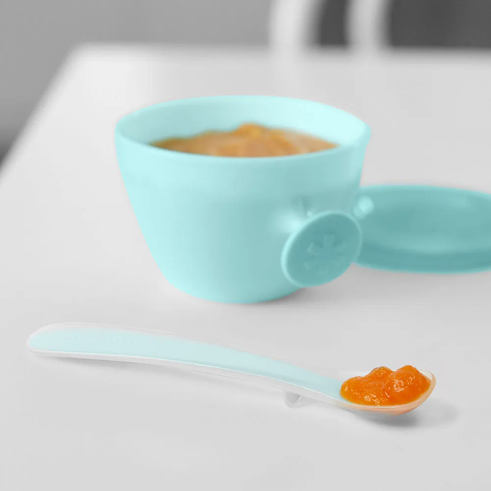 Skip Hop Easy-Feed Spoons - Grey/Soft Teal