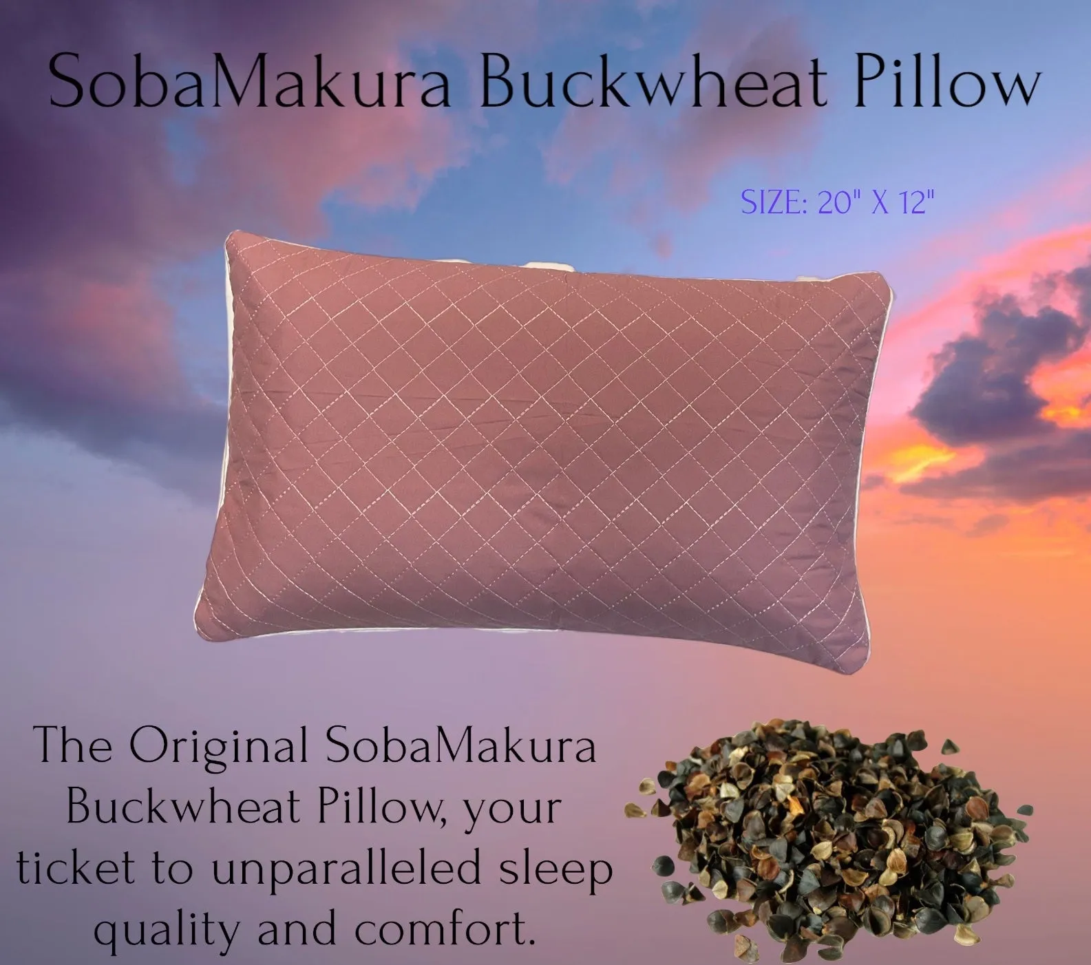 SobaMakura Buckwheat Pillow - The Original SobaMakura Buckwheat Pillow - Red