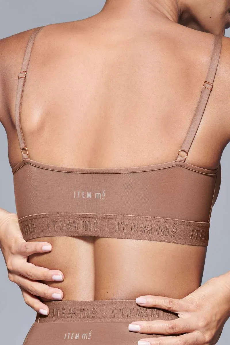 Supportive Power Mesh Bralette | Nude Olive