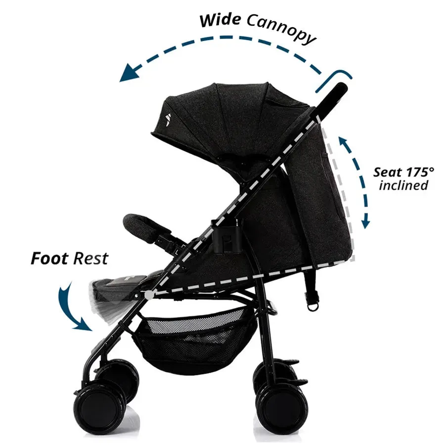 Teknum Trip Plus Stroller (Black)