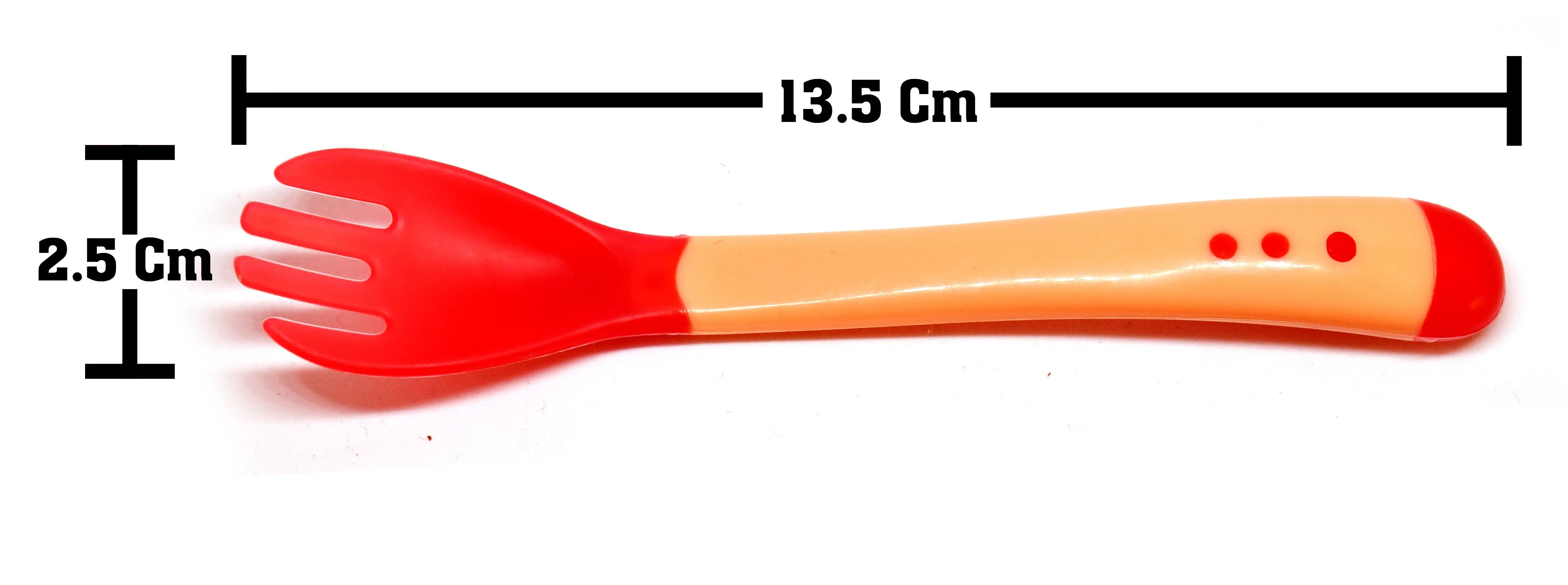 THE LITTLE LOOKERS Silicone Tip Heat Sensitive Silicone Spoons | Temperature Sensing Spoons | Spoon & Fork Set