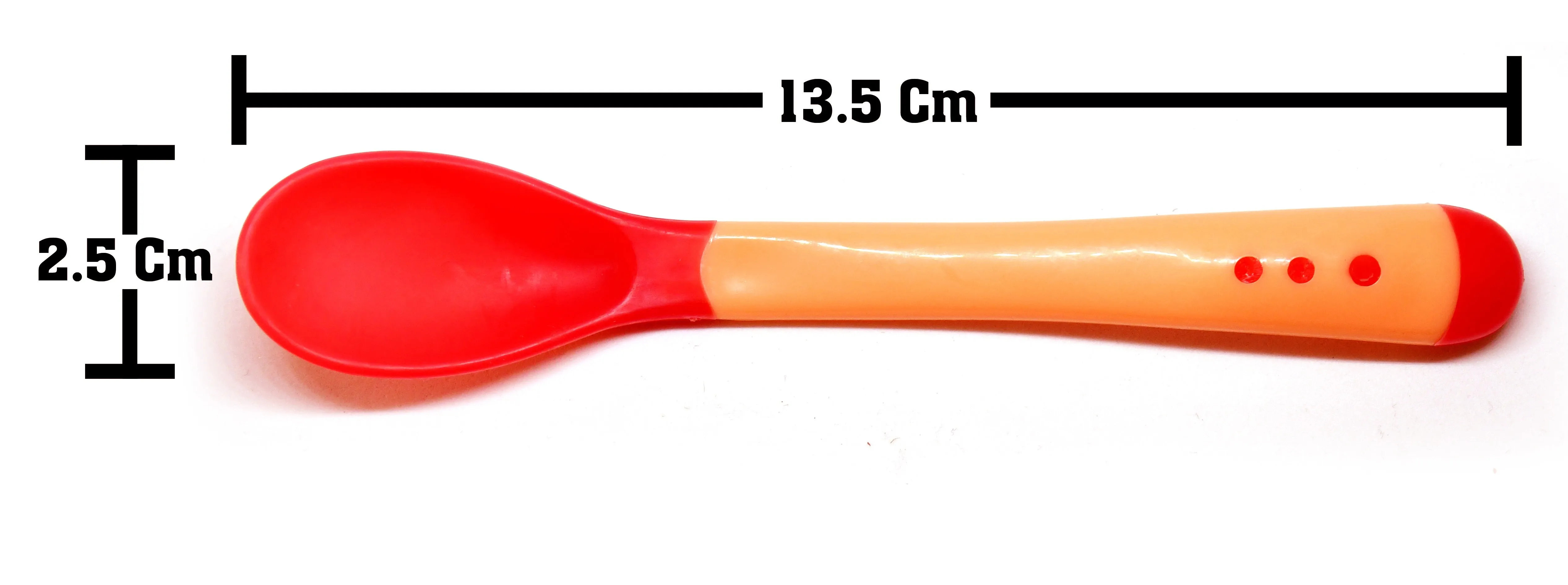 THE LITTLE LOOKERS Silicone Tip Heat Sensitive Silicone Spoons | Temperature Sensing Spoons | Spoon & Fork Set