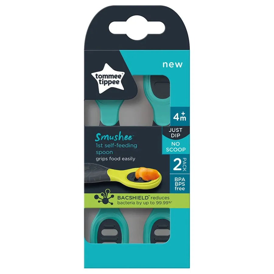 Tommee Tippee Smushee First Self Feeding Spoon 4m  (Pack of 2)