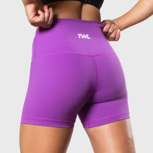 TWL - WOMEN'S HIGH WAISTED BALANCE SHORTS - IRIS/WHITE