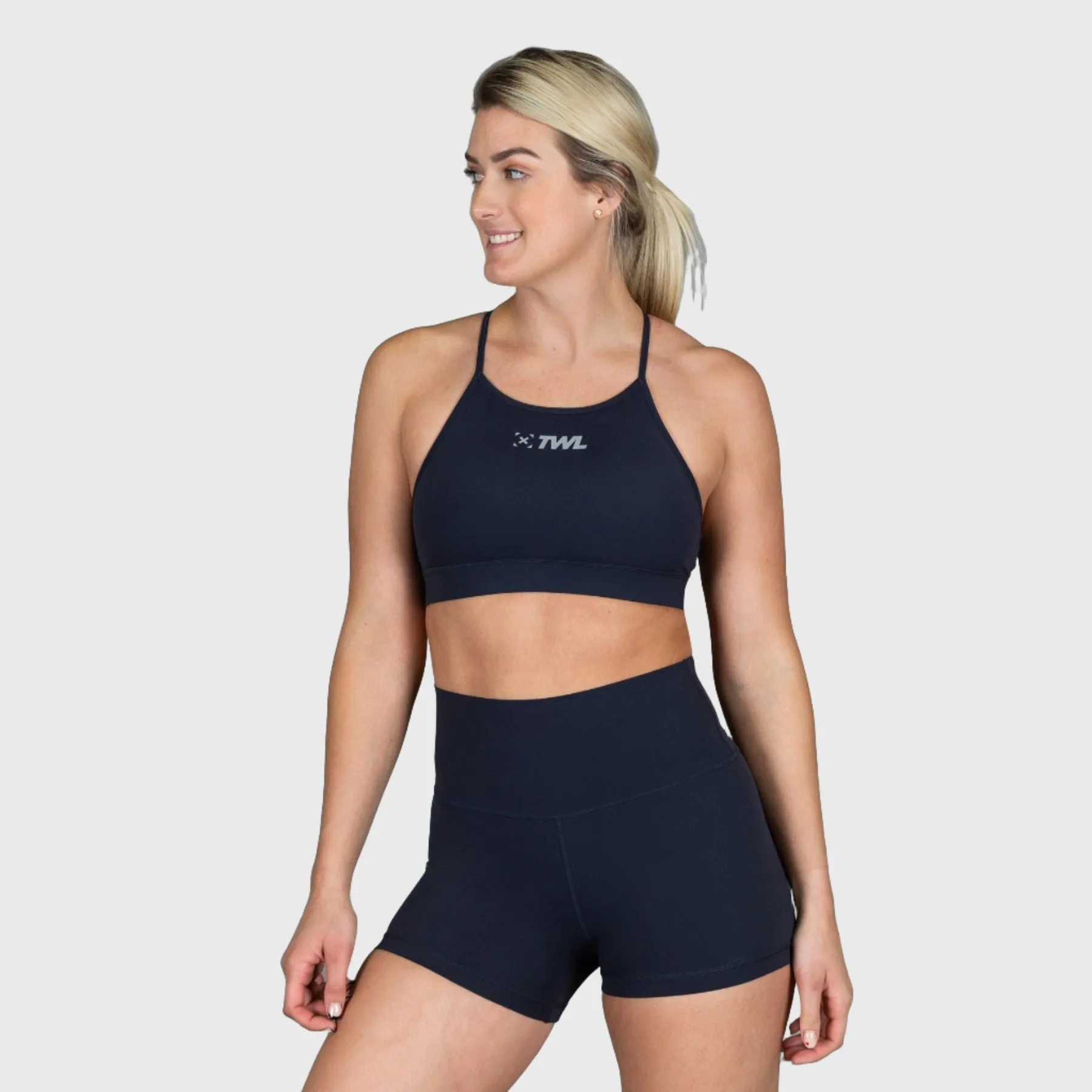 TWL - WOMEN'S HIGH WAISTED BALANCE SHORTS - MIDNIGHT NAVY