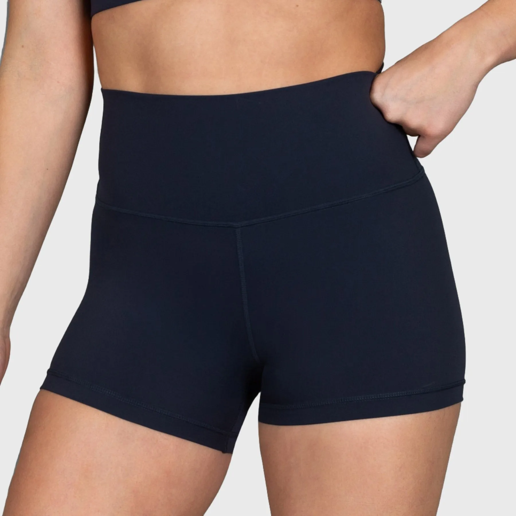 TWL - WOMEN'S HIGH WAISTED BALANCE SHORTS - MIDNIGHT NAVY