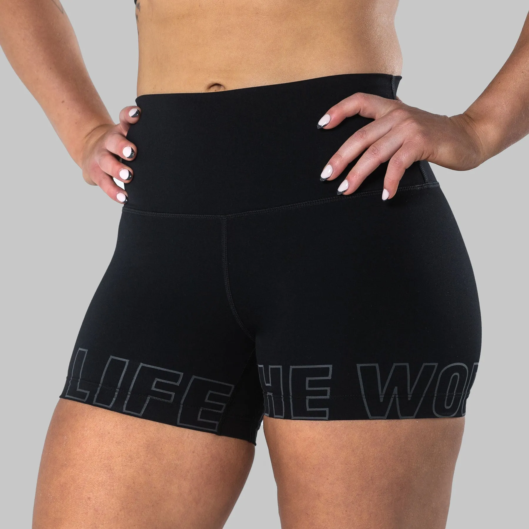 TWL - WOMEN'S HIGH WAISTED BALANCE SHORTS - OBSIDIAN