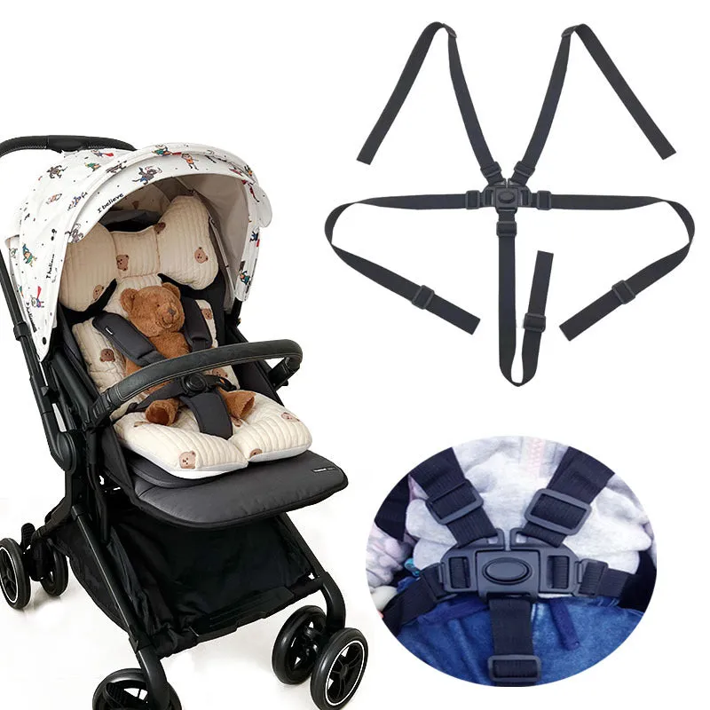 Universal 5point Harness Safe Belt for Kids Strollers  Chairs