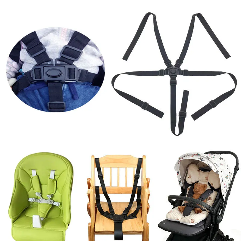 Universal 5point Harness Safe Belt for Kids Strollers  Chairs