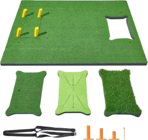 Vevor Golf 4-in-1 Hitting Mat 5' x 4' Turf Training Aid New